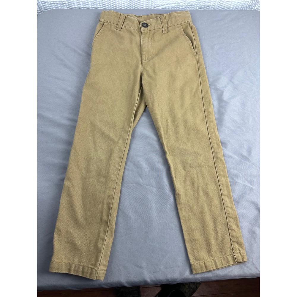 Gymboree Boys Khaki Chino Pants Size 6 Cotton Blend Adjustable Waist‎